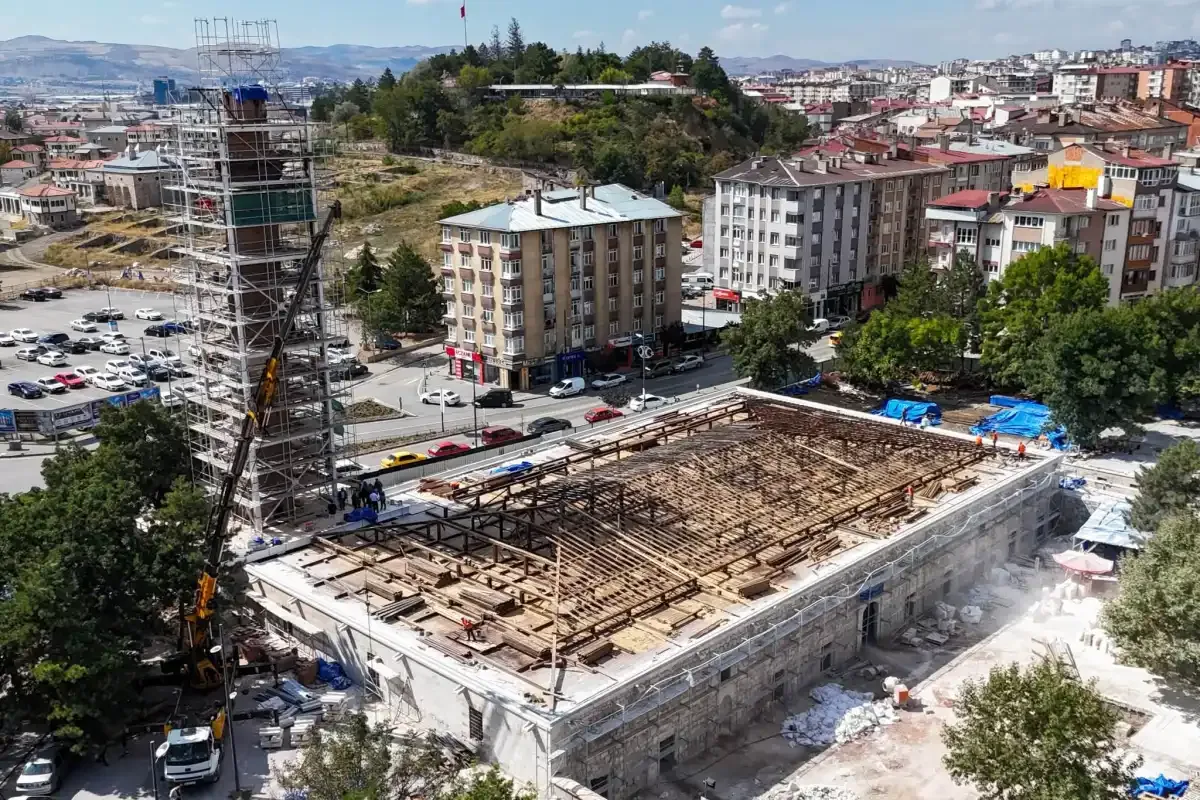 Sivas Ulu Cami’de restorasyon çalışması sürüyor