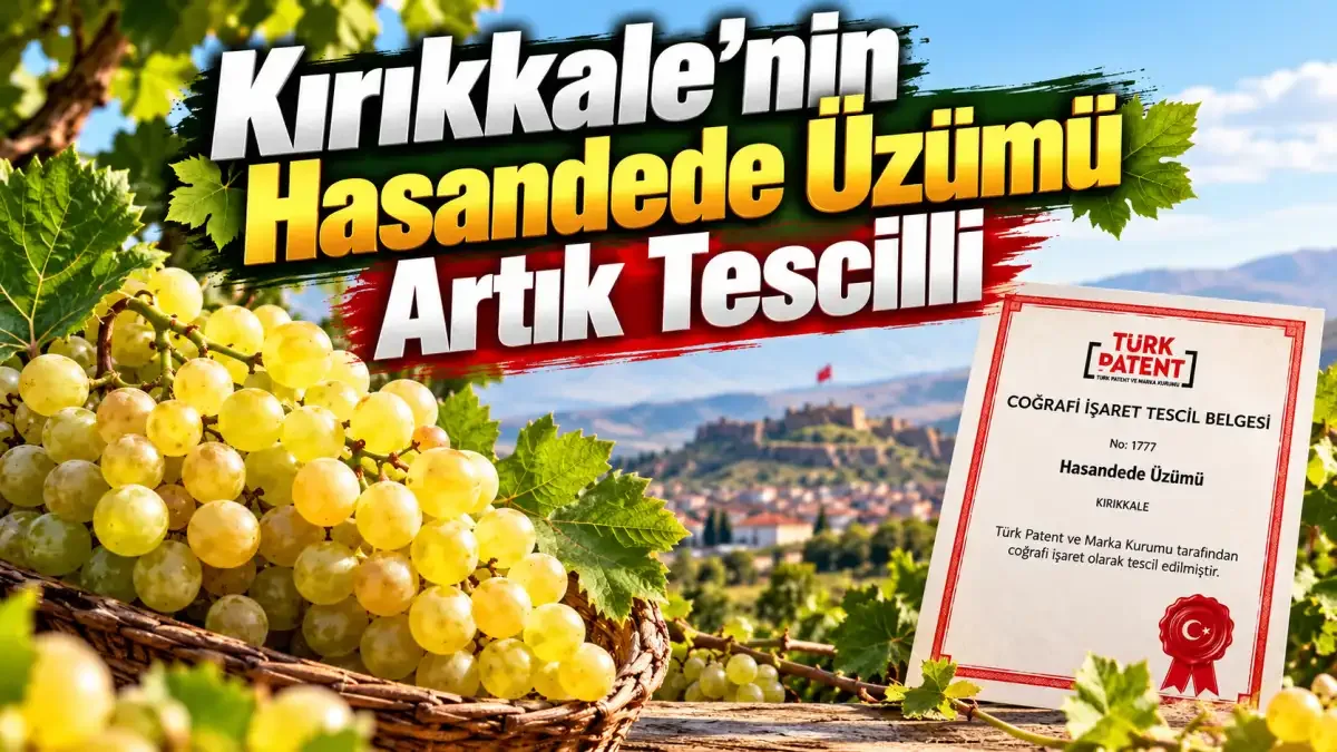 Kırıkkale’nin Hasandede Üzümü artık tescilli