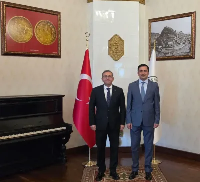 Vali Ziya Polat, Başkonsolos Goşgar Zeynalov ile bir araya geldi