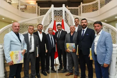 AKK Başkanı Yılmaz, Ankara Kitap ve Kırtasiyeciler Esnaf Odası Başkanı Müslüm Küçükarzuman’ı ağırladı