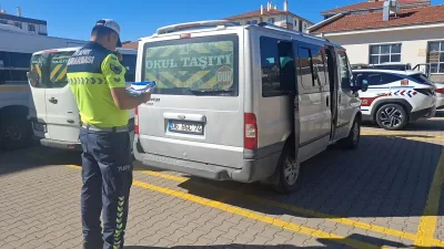Beypazarı'nda öğrenci servislerine denetim