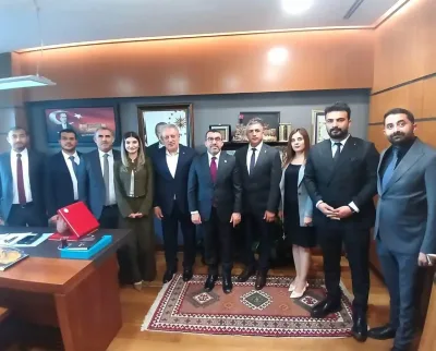 Sağlık-Sen heyetinden Milletvekili Çalkın'a ziyaret